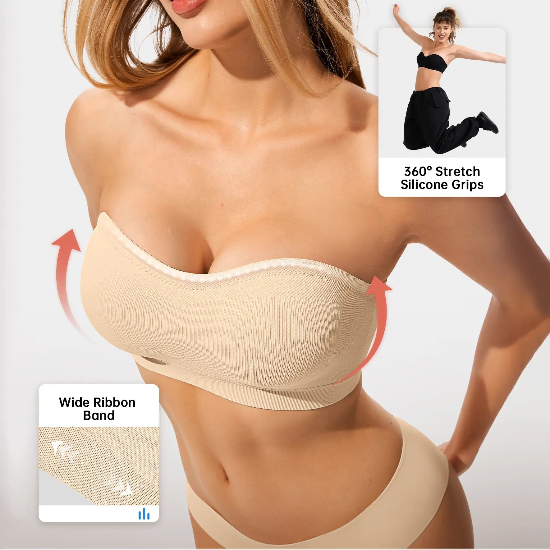 Melleo Tugless™ Bandeau Bra